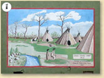 An Indian Camp Mural